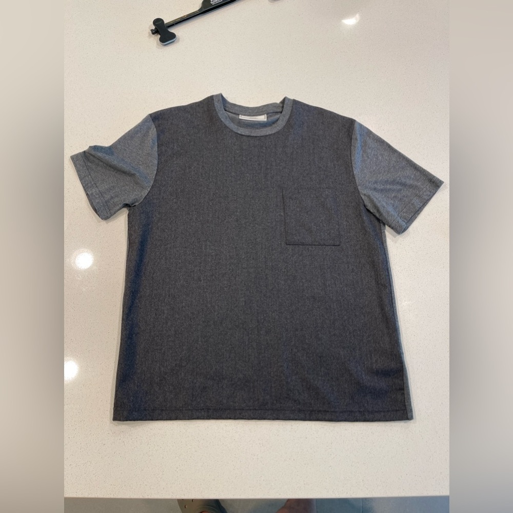 AMI alexandre Mattiussi wool and jersey tshirt
